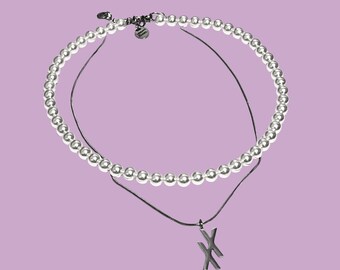 Machine Gun Kelly Inspired Pearl Necklace | MGK XX Chain Unisex