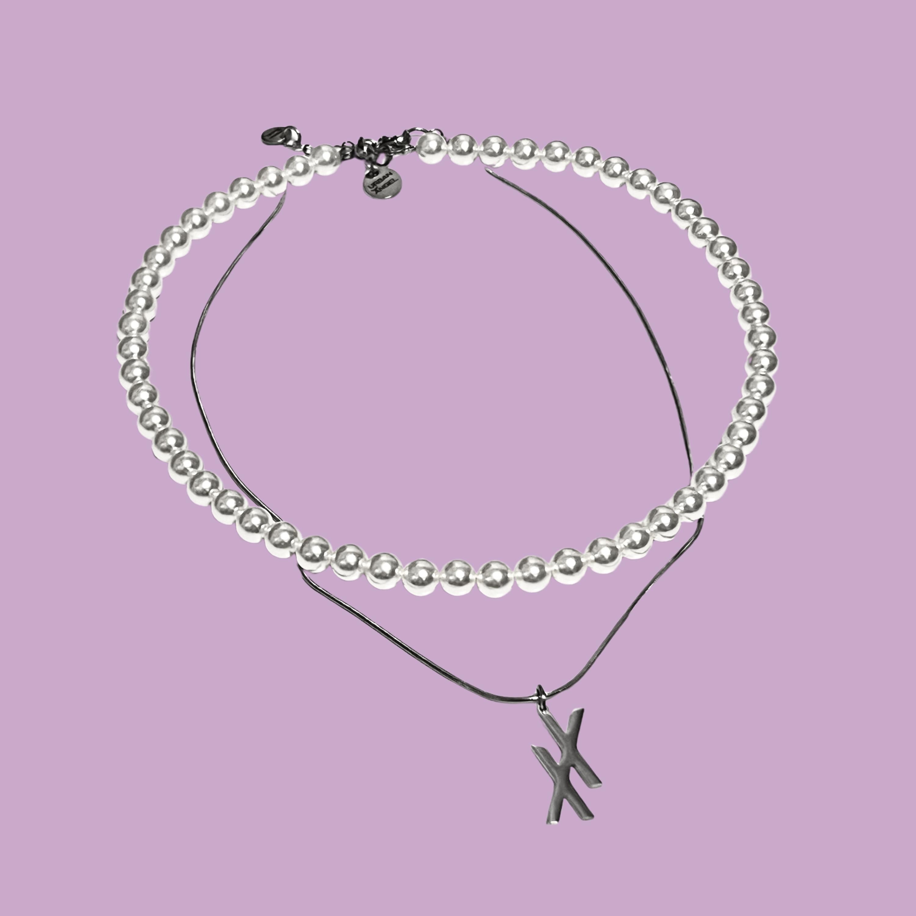 Machine Gun Kelly Inspired Pearl Necklace | MGK XX Chain Unisex
