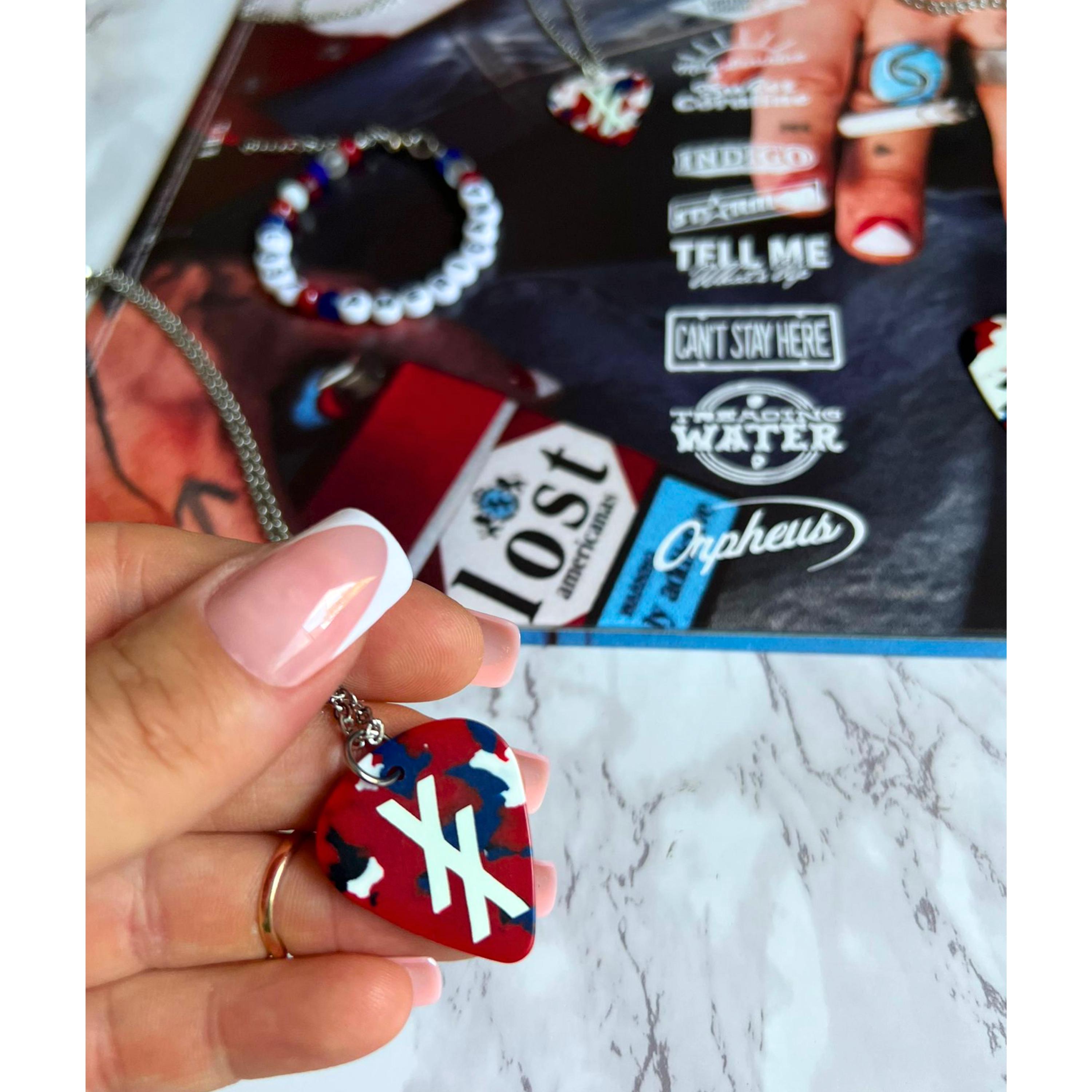 Machine Gun Kelly Inspired XX - Real Guitar Pick Necklace - MGK