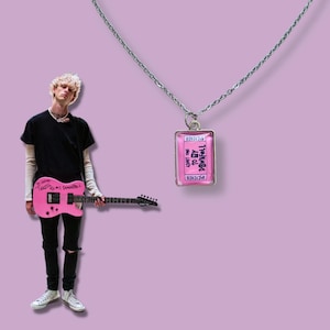"Maschinengewehr Kelly inspirierte handgemachte ""Eintrittskarten für meinen Untergang"" Cabochon Halskette - MGK Tickets - Geschenk für MGK Fan."