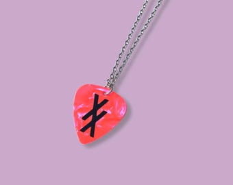 R5 Pick Necklace R5 Ross Lynch Photo Guitar Pick Necklace