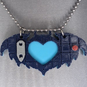 Pete Wentz Bat Wing Inspired Battleship Necklace