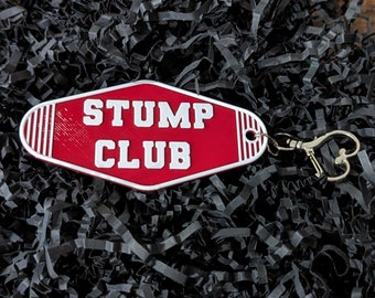 Chaveiro de hotel Stump Club inspirado em Patrick Stump, impressão 3D