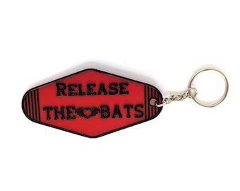 Op FOB geïnspireerde Release The Bats-hotelsleutelhanger 3D-print