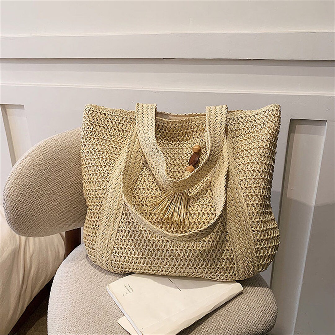 Straw Bag/french Market Bag/straw Bag Basket/natural Straw Bag/straw