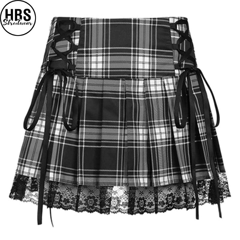Black/red Plaid Skirt Pastel Goth Skirt Y2K Skirt HBS Etsy