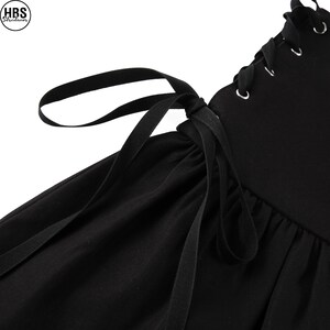 Black Ruffle Tiered Skirt Skirt Pastel Goth Skirt Y2K - Etsy