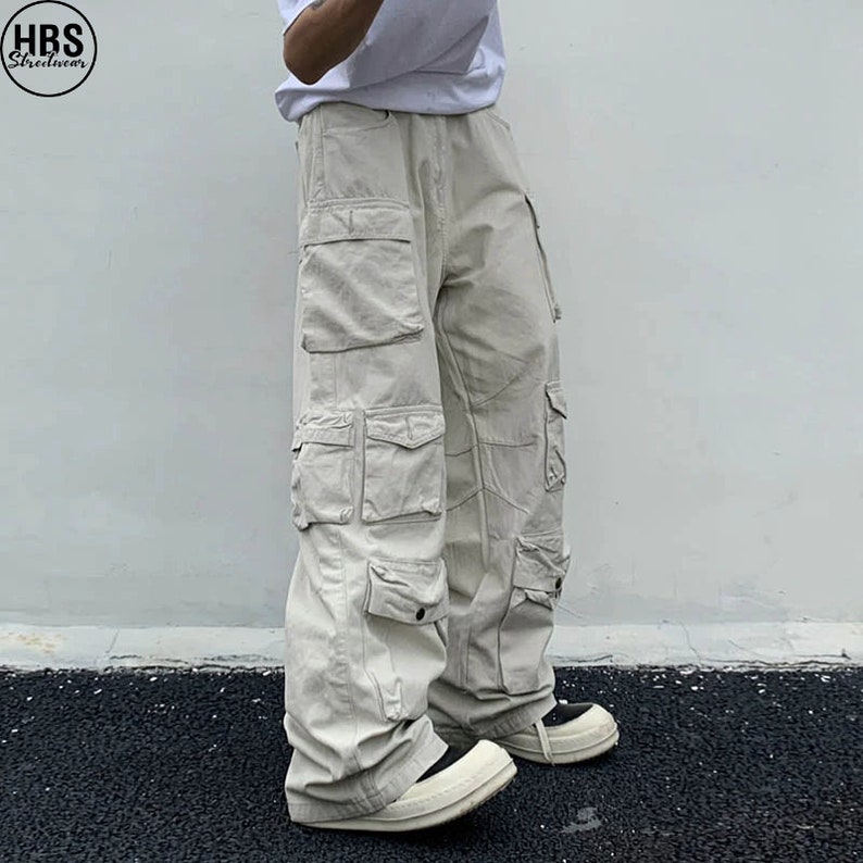 Retro Cargo Denim Pants for Men/women Streetwear Jeans - Etsy