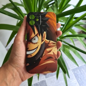 Coque Iphone animé / manga One Piece Luffy • Iphone 11 12 13, Pro, Pro Max • Iphone XR • étui Iphone 7 8 SE