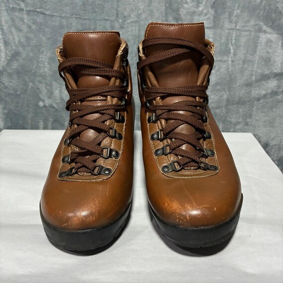 Vintage Raichle Brown Leather Hiking Boots Made in  display picture 1