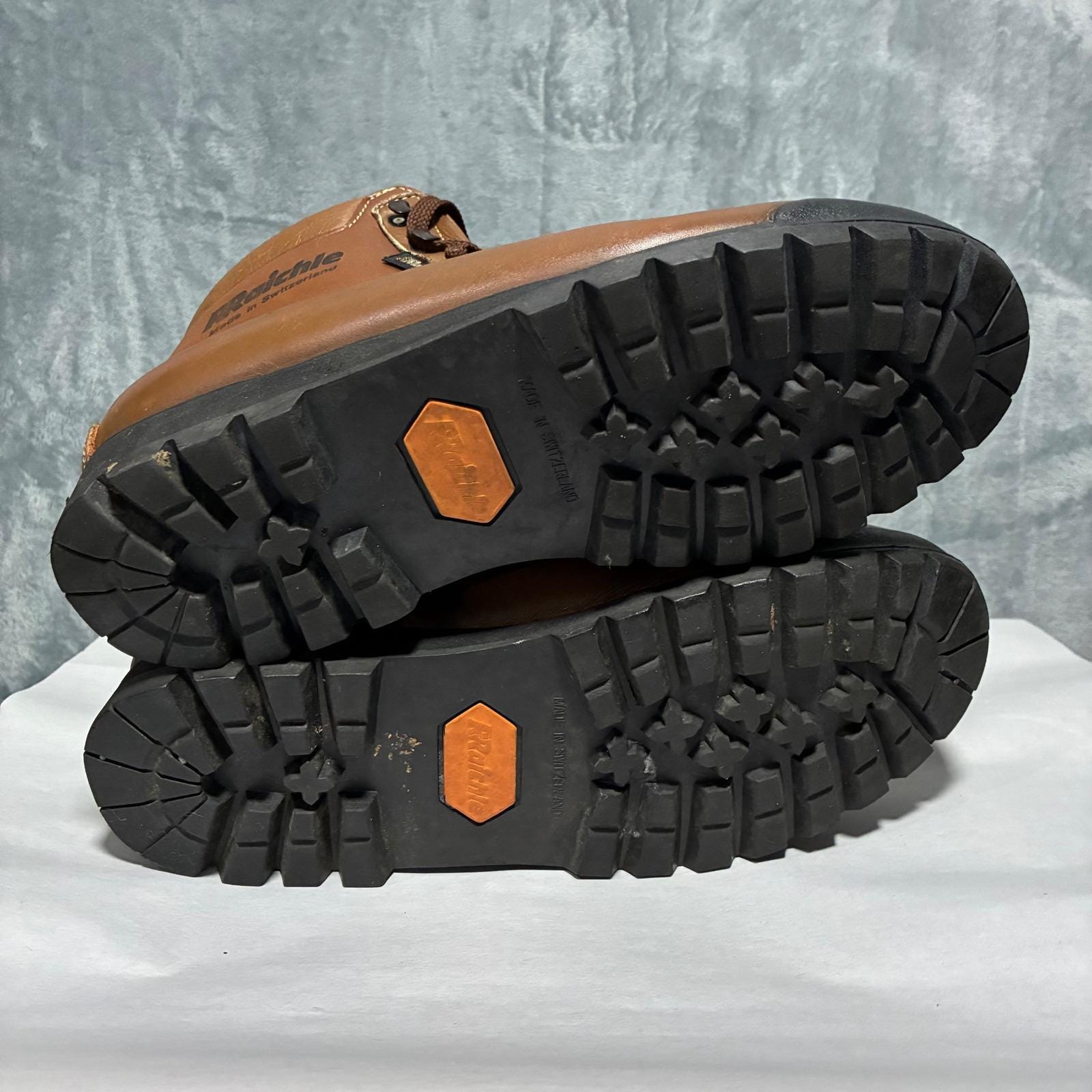 Bottes de randonnée d'alpinisme en cuir suédé marron vintage des années 90 y2k 7,5 - France