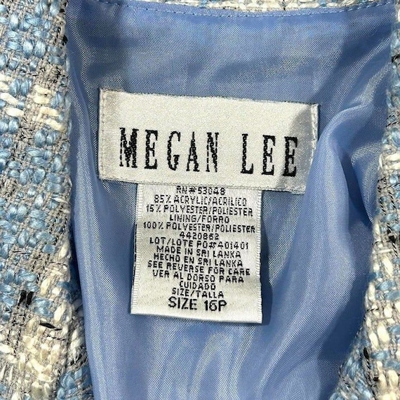 Vintage Megan Lee Tweed Blazer Womens 16P - image 4