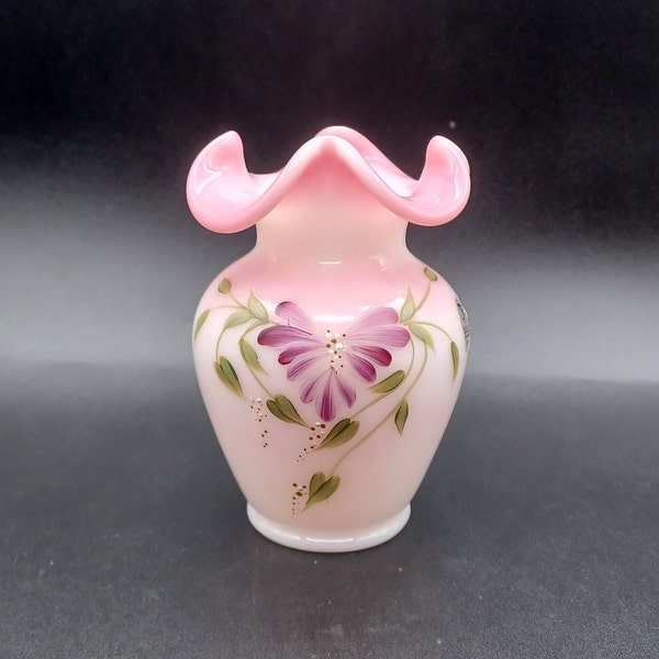 Fenton Rosalene Honor Collection Vase