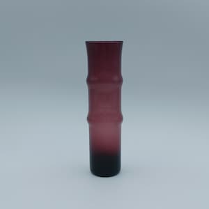 Amethyst Scandinavian Hooped Glass Vase