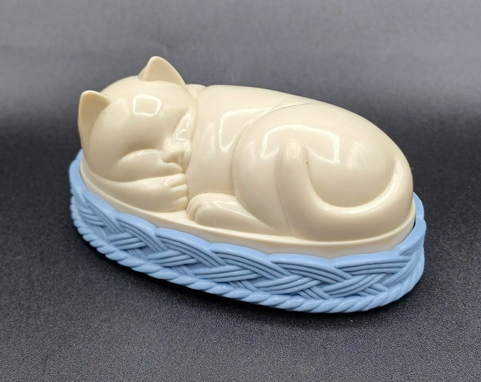 Avon Lucite Sleeping Cat Lint Brush Etsy
