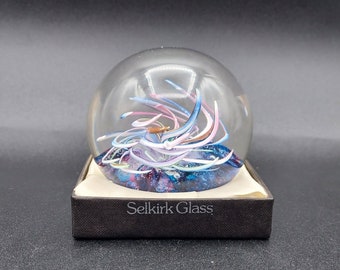 Stunning Selkirk Glass Handblown Paperweight Signed. - Etsy