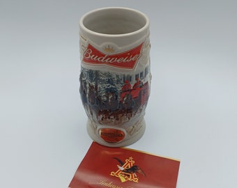 Budweiser Limited Edition "Holiday Lane" Beer Stein