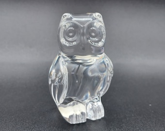Princess House Lead Crystal Owl Figurine/Paperweight