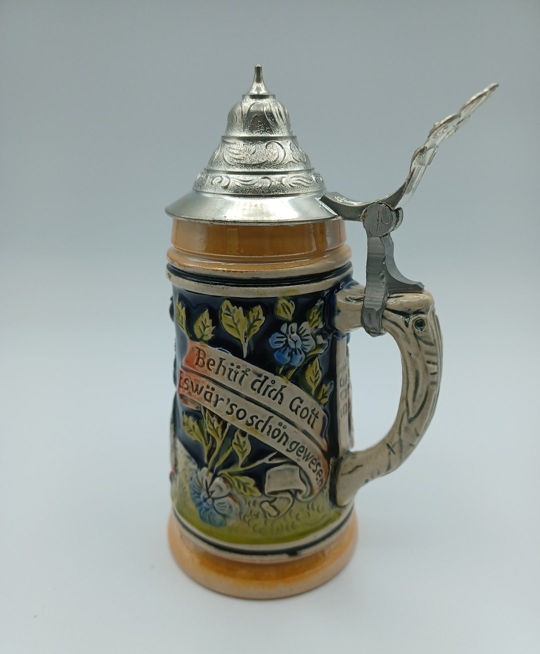 German Lidded Mini Beer Stein DBGM Etsy
