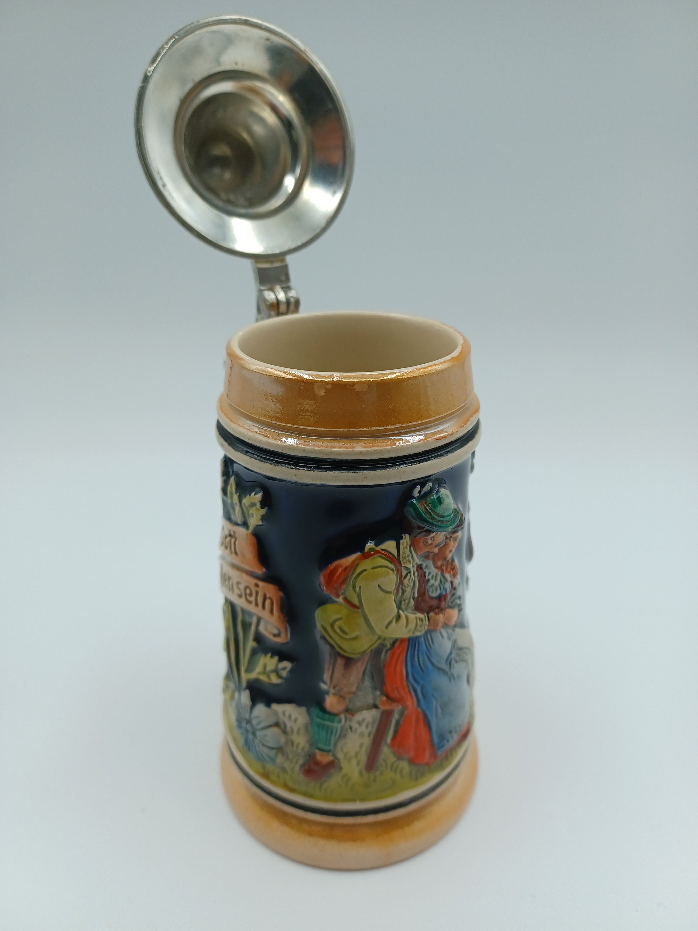 German Lidded Mini Beer Stein DBGM Etsy