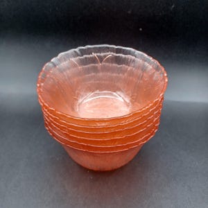 Miseczki na owoce/desery Arcoroc Canterbury Pink, zestaw 6 sztuk