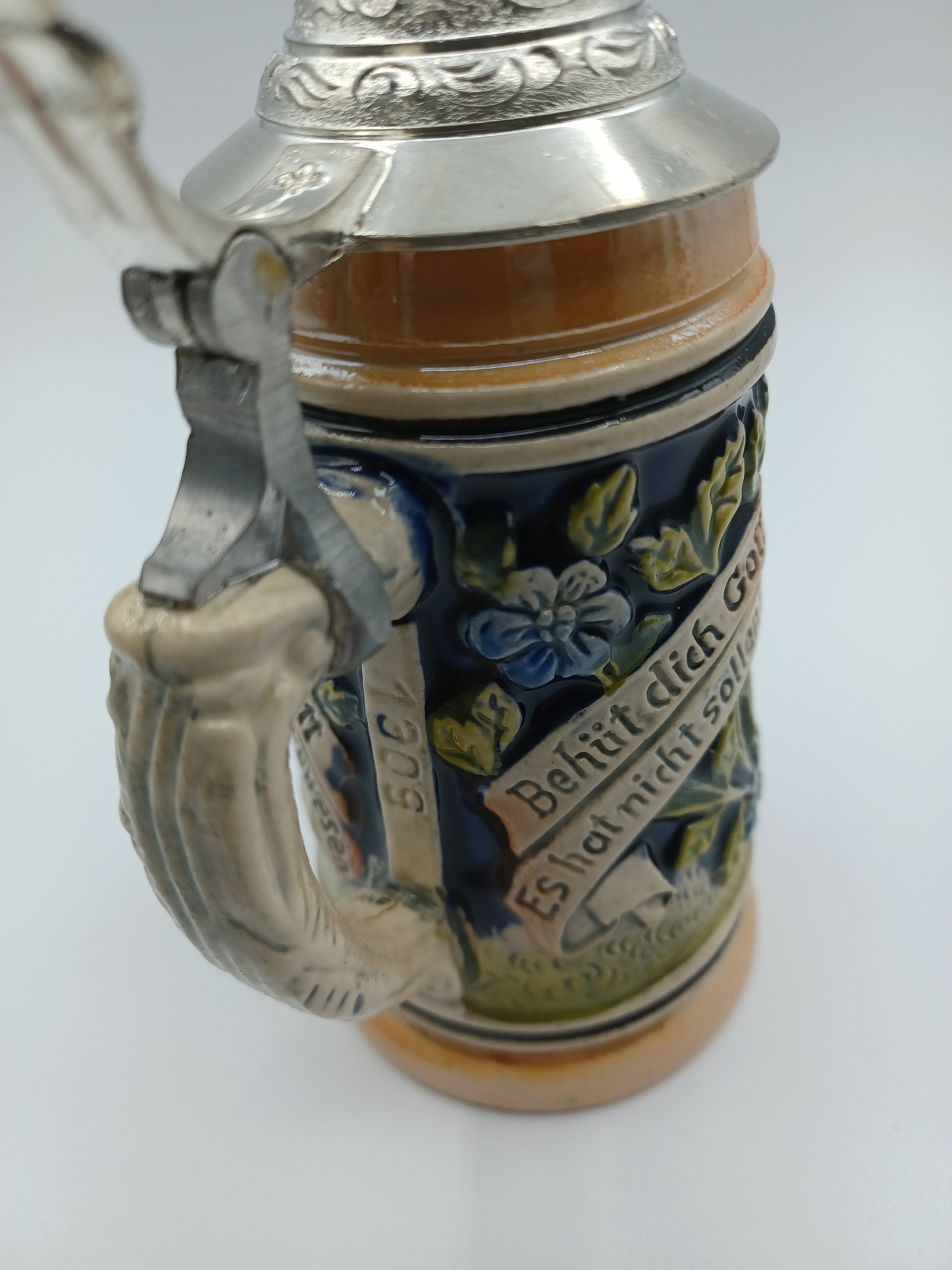 German Lidded Mini Beer Stein DBGM Etsy