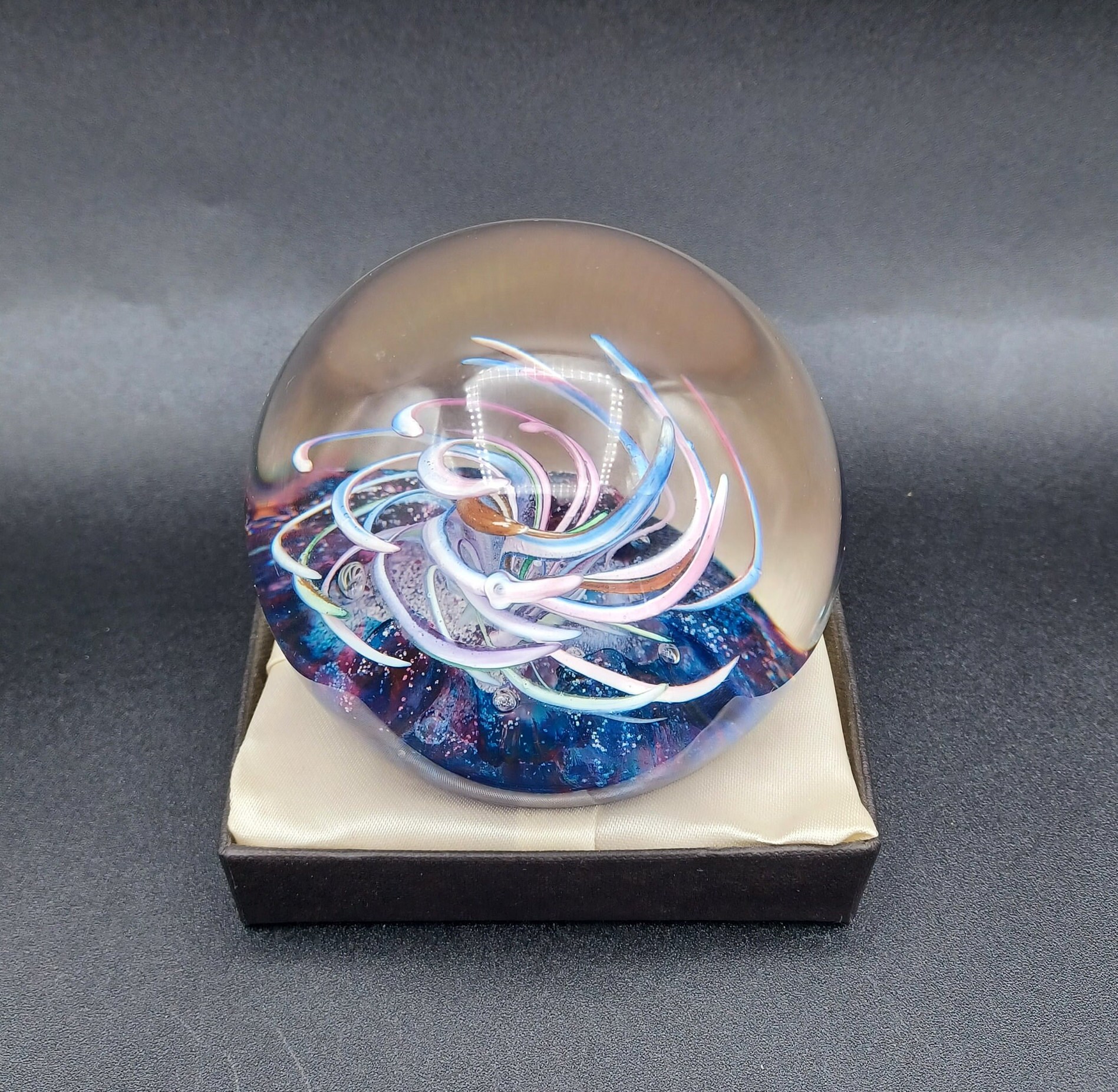 置物 SELKIRK GLASS Rare Selkirk Glass Vintage / GLASS PAPERWEIGHT / Scottish