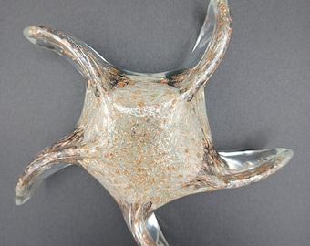 Hand Blown Art Glass Starfish Paperweight