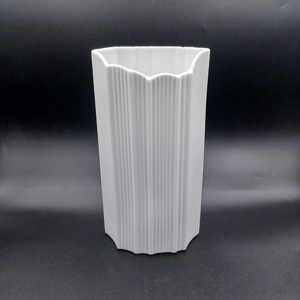 Kaiser Germany White Bisque Vase, Signed Manfred Frey