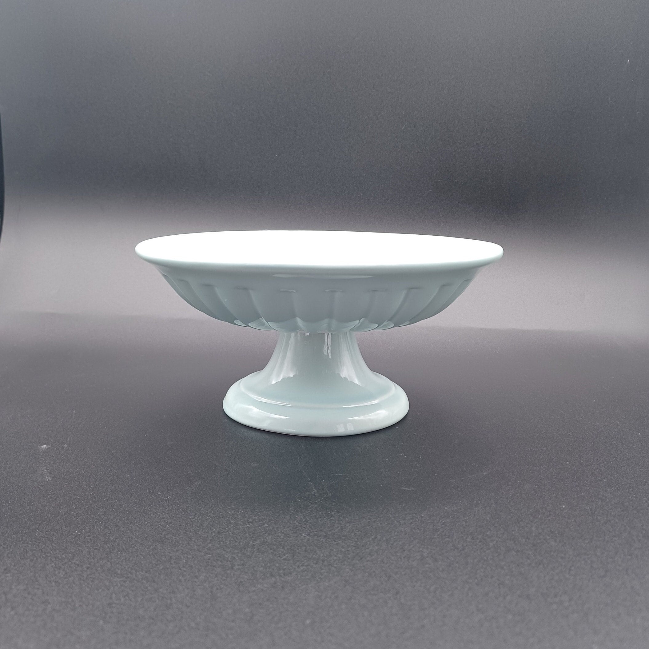 Italian Maioliche Jessica Seafoam Blue Pedestal Fruit/serving Bowl Etsy
