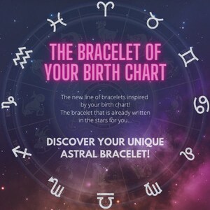 Bracciale personalizzato del tuo tema natale