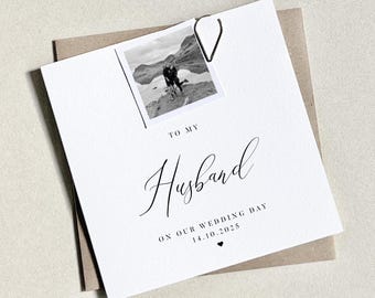 To my Husband on our Wedding Day Card, Wedding Day Card, Card for Groom, See you at the Altar Card, To my Husband Card, Groom Wedding Card