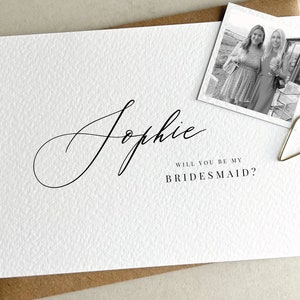 Will You Be My Bridesmaid Card, Bridesmaid Gift, Personalised Bridesmaid Proposal Card, Bridesmaid Proposal, Bridesmaid Card, Bridesmaid
