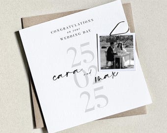 To The Happy Couple Card, Wedding Card, Newly Weds Card, Congratulations On Your Wedding Day, Just Married Card, Happily Ever After Card