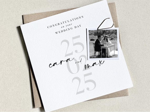 To The Happy Couple Card, Wedding Card, Newly Weds Card, Congratulations On Your Wedding Day, Just Married Card, Happily Ever After Card