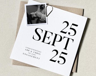 Personalised Engagement Card, Picture Engagement Card, Newly Engaged Card, Congratulations On Your Engagement, Engagement Gift, Engaged