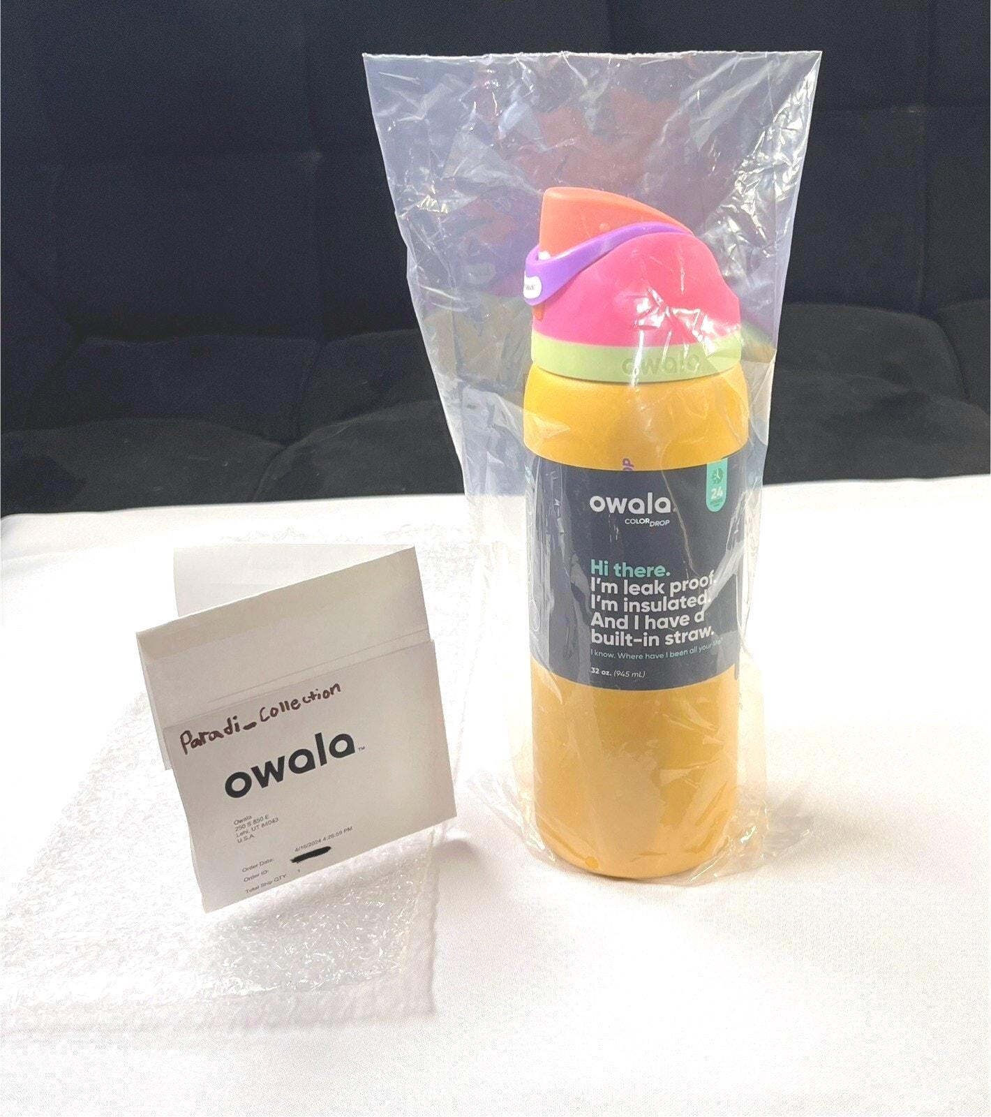 Owala Color Drop Riptide(ブルーのグラデーションカラー) Owala 🌊 Riptide AUTHENTIC 24 oz. FreeSip Bottle Color Drop