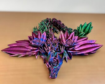 3D Printed Dragon-Rose Wing Dragon-Articulated Dragon-Stress Fidget-Articulated Rose wing Dragon-Fidget-dragon fidget -Seen on TIKTOK