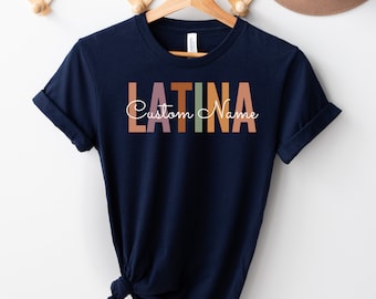 Personalized Latina Shirt, Cute Latina Shirt, Mexican Shirt, Latina Woman SweatShirt, Latina Feminist Shirt, Custom Name Latina Gift Shirt