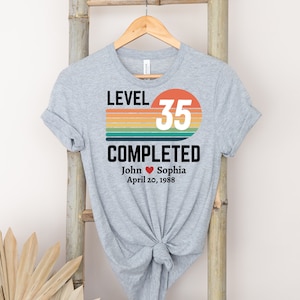 35th Wedding anniversary Shirt,Personalized Couple Anniversary Sweatshirt,Married For 35 Years,35 Years marriage,Gift for Parents Wife shirt