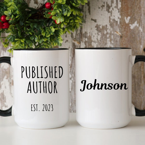 Personalized Author Gift, Published Author Est 2023 Mug, Author Gifts, Writer Gift, Book Lover Gift, Future Author Gift, Gift For New Author