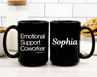 Coworker Mug, Emotional Support Coworker, Best Coworker Ever Mug, Christmas Gift for CoWorker, Coworker Bestie Gift, Coworker Bestie Mug