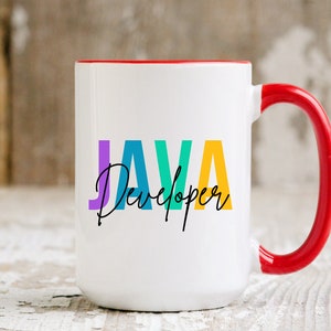 Java Developer Mug, Personalized Java Developer Gift, Future Java developer Gift, Computer Programmer Gift, Birthday Gift,Java Designer Gift imagem 3