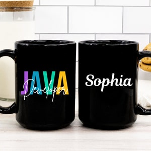 Java Developer Mug, Personalized Java Developer Gift, Future Java developer Gift, Computer Programmer Gift, Birthday Gift,Java Designer Gift