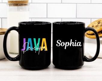Java Developer Mug, Personalized Java Developer Gift, Future Java developer Gift, Computer Programmer Gift, Birthday Gift,Java Designer Gift