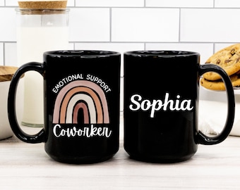 Coworker Mug, Emotional Support Coworker, Best Coworker Ever Mug, Christmas Gift for CoWorker, Coworker Bestie Gift, Coworker Bestie Mug