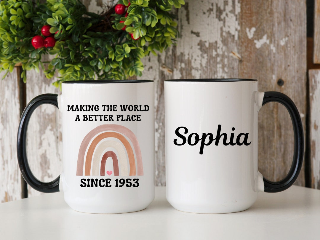 70th Birthday Gift, Personalized 70th Birthday Mug, Turning 70 Years Old Mug, Gifts for Her/him