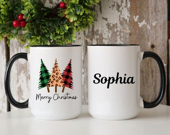 Personalized Christmas Tree Coffee Mug Seasonal Coffee Mug,Winter Coffee Mug,Holiday Coffee Mug, Christmas Décor,Hot Chocolate Mug Xmas Tree