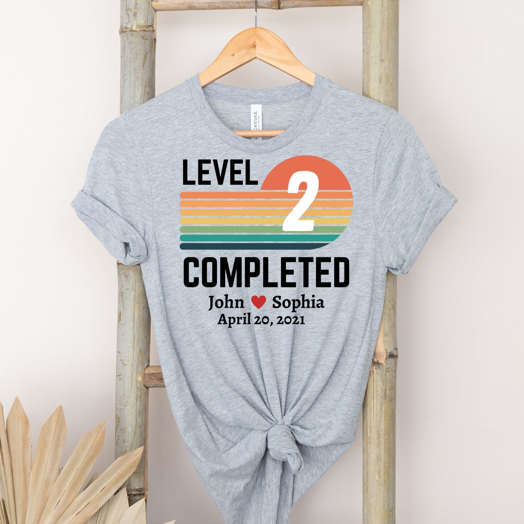 2nd Wedding Anniversary Tshirt 2 Years Married Gift Present