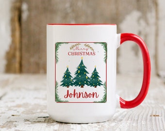 Personalized Christmas Tree Coffee Mug Seasonal Coffee Mug,Winter Coffee Mug,Holiday Coffee Mug, Christmas Décor,Hot Chocolate Mug Xmas Tree